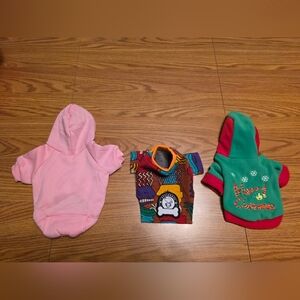 3 Colorful Dog Coat Set